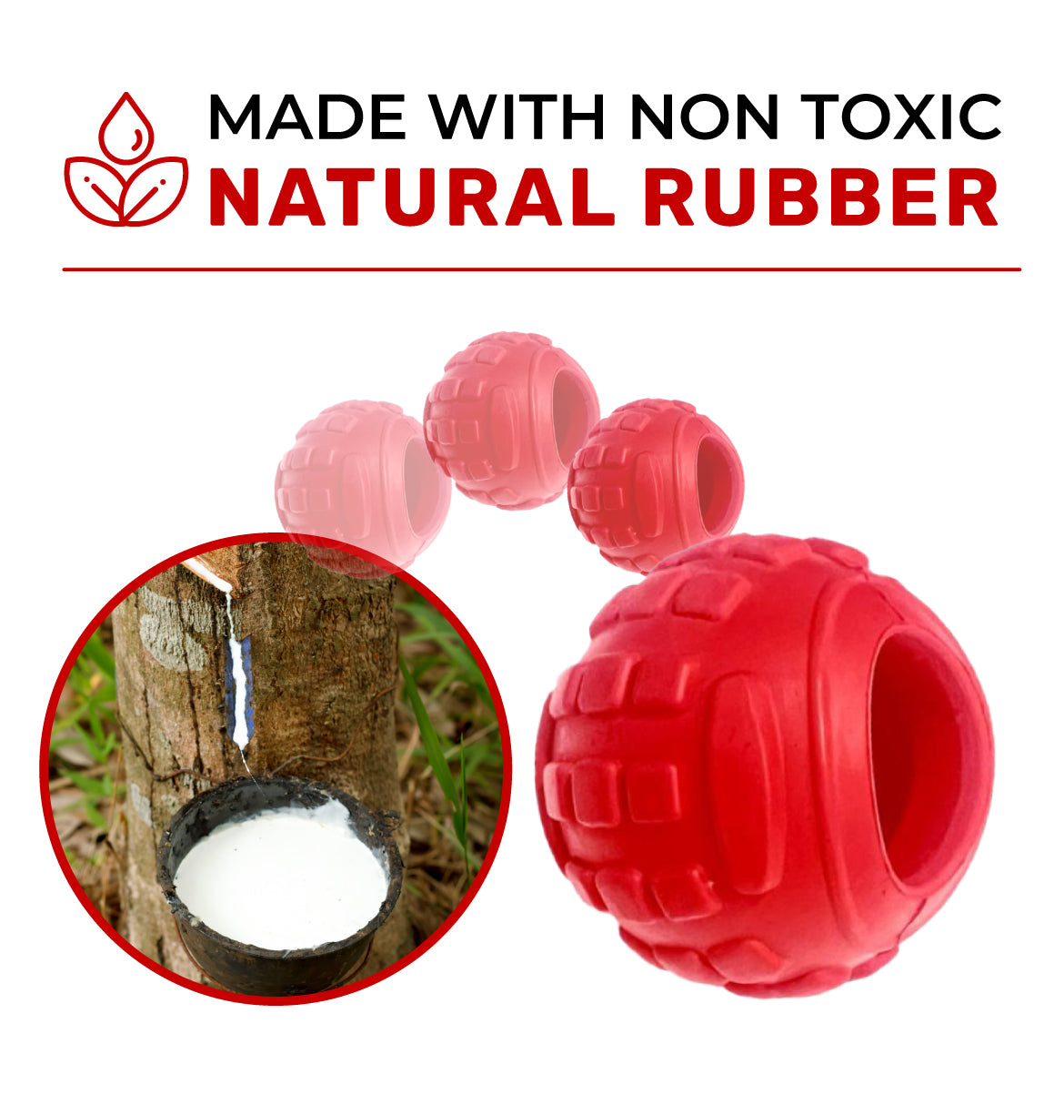 Durable treat ball for dogs - perfect for training and reducing boredom