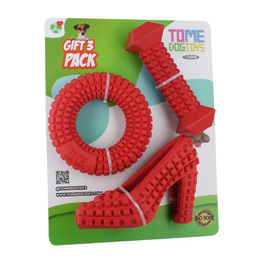 3-pack of interactive treat-dispensing for dogs - perfect for mental stimulation.