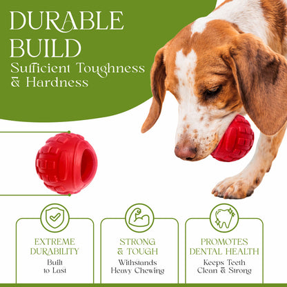 Dog Chew Toys for Aggressive Chewers - Treat Dispensing Chew Ball Interactive Small Medium Dog Puzzle Toys