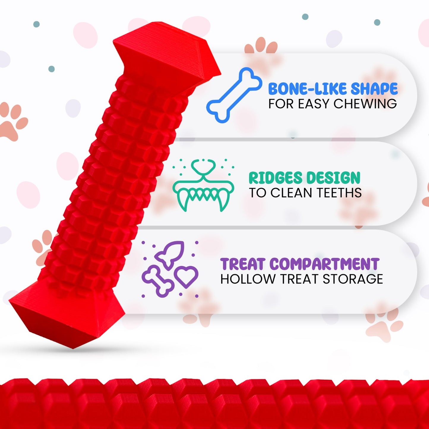TOME DOG TOYS Bone - Huesos masticables para perros pequeños y medianos
