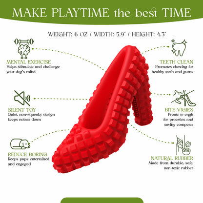 Juguetes para perros para masticadores agresivos, zapatos para masticar dispensadores de golosinas, juguetes interactivos para perros pequeños y medianos