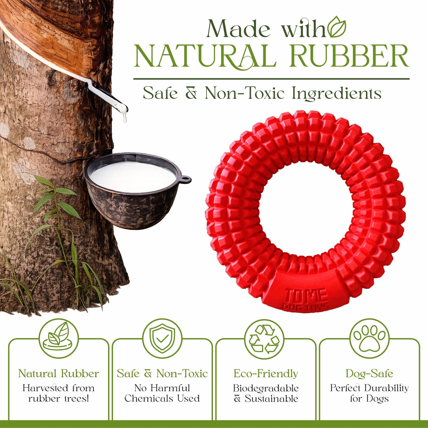 Dog Chew Toys for Aggressive Chewers - Chew Ring Interactive Medium Large Dog Puzzle Toys