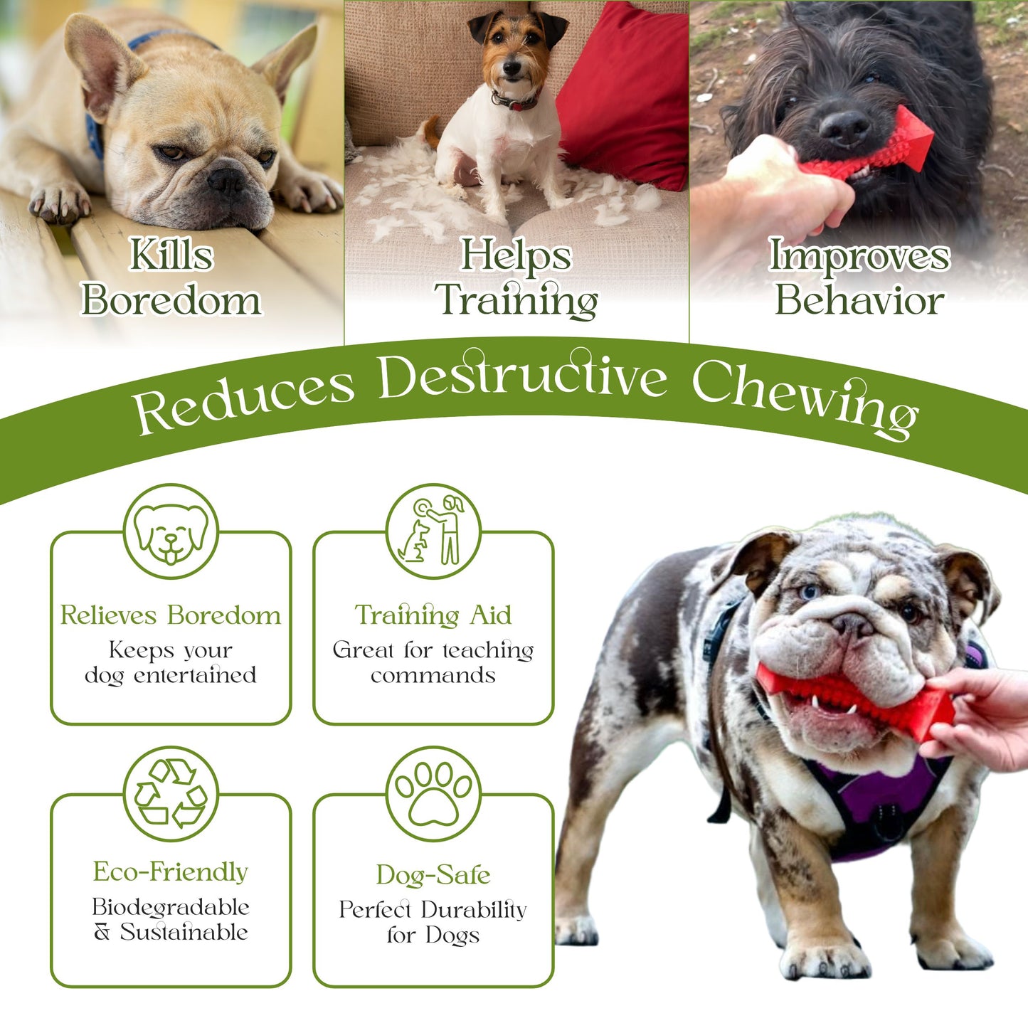 Juguetes masticables para perros con masticadores agresivos: juguetes masticables resistentes para perros con dispensador de golosinas: huesos masticables para perros pequeños y medianos
