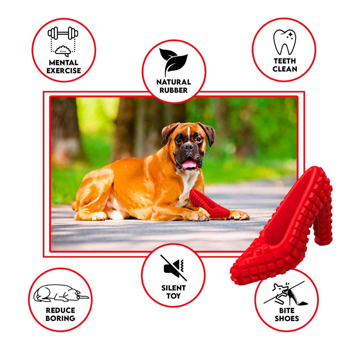 SUPER DOG TOYS 3 Pack - Chew Toys for Small and Medium Dogs